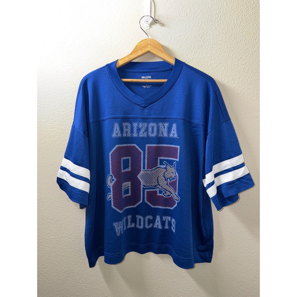Women's Hollister Arizona Wildcats Baggy Cropped Jersey Size Large